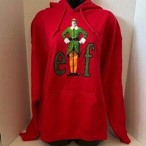 Elf RED Graphic Hoodie M/L